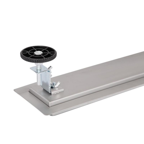Трап из нержавеющей стали Qtap Taurus Tile400 линейный с сухим затвором под плитку