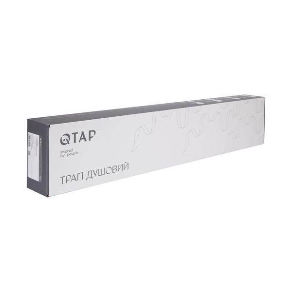 Трап Qtap Dry Tile304-600 линейный с сухим затвором под плитку 600 мм