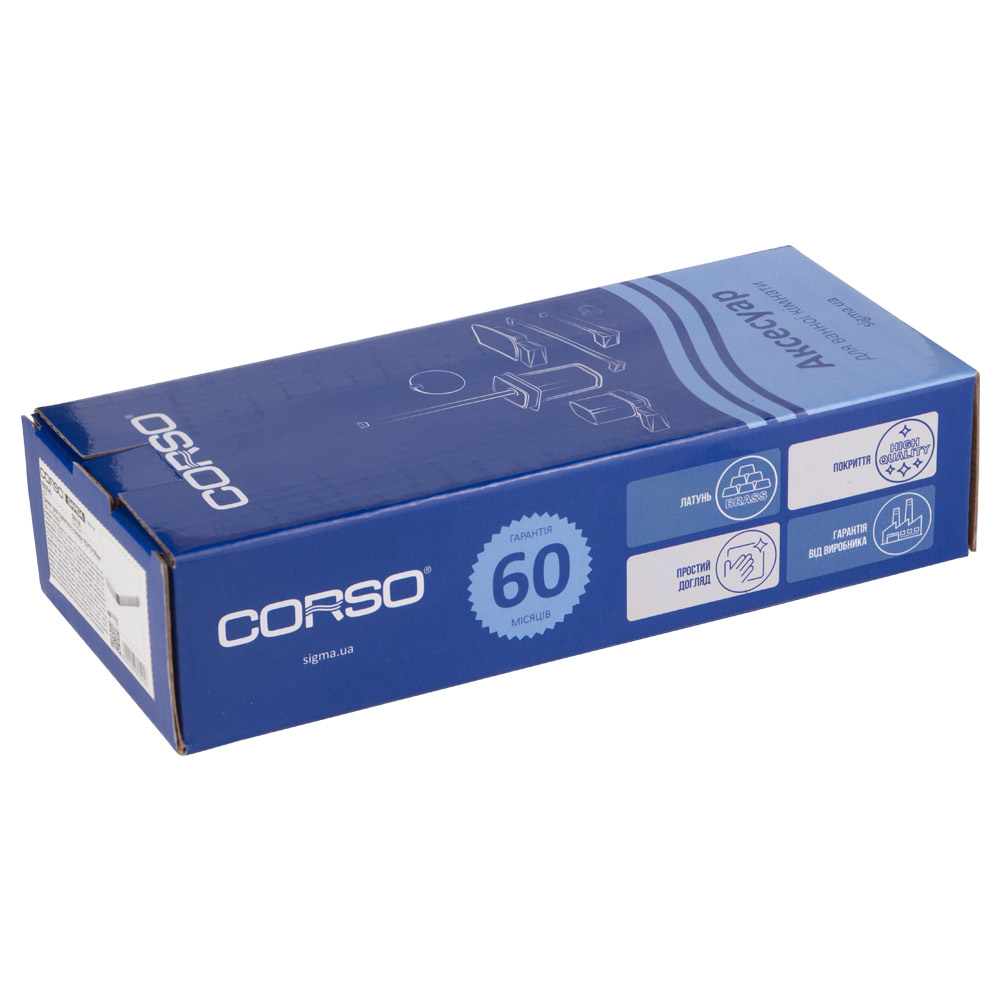 Тримач для туалетного паперу Corso Garda 163×70×36 мм (W)