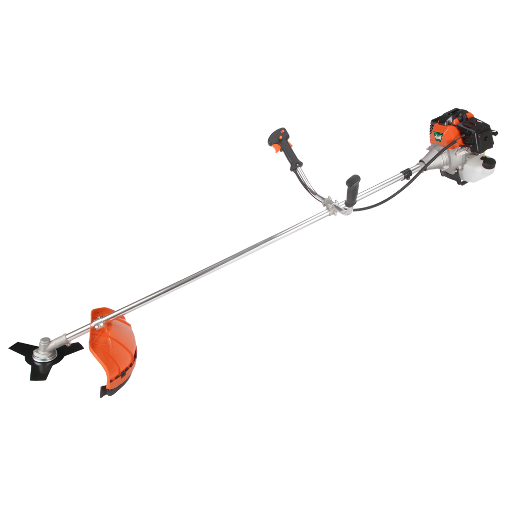 Тример Grad бензиновий 4.0 кВт 52 см³ жорсткий вал U-ручка (котушка, ніж) (з 2-х частин)