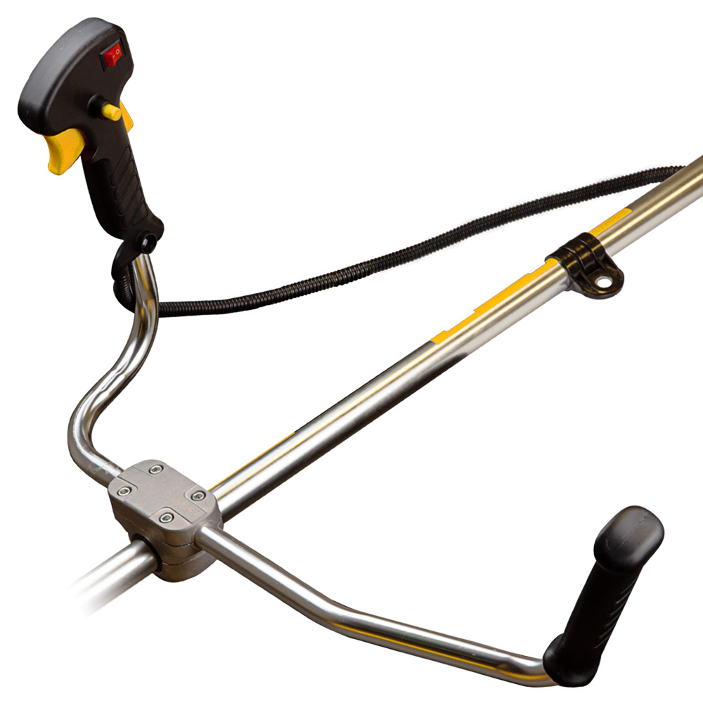 Тример Sigma бензиновий 2.4 кВт 43.0 см³ жорсткий вал U-ручка (котушка, ніж) (з 2х частин)