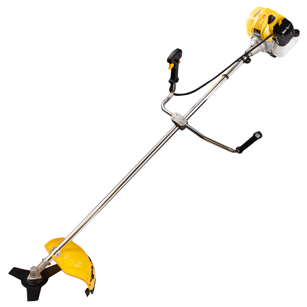 Тример Sigma бензиновий 3.6 кВт 52 см³ жорсткий посилений вал 28 мм U-ручка (котушка, 2 ножі, ремінь) (з 2х частин)