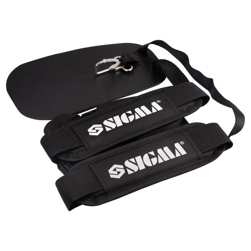 Тример Sigma бензиновий 3.6 кВт 52 см³ жорсткий посилений вал 28 мм U-ручка (котушка, 2 ножі, ремінь) (з 2х частин)