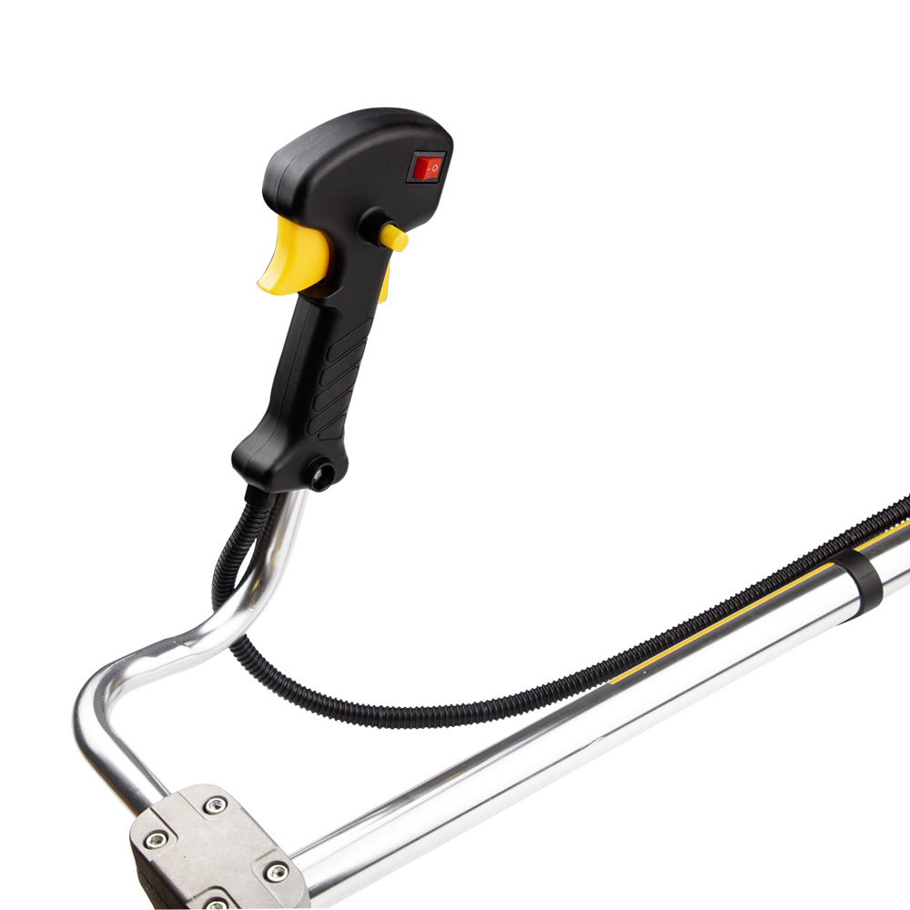 Тример Sigma бензиновий 3.6 кВт 52 см³ жорсткий посилений вал 28 мм U-ручка (котушка, 2 ножі, ремінь) (з 2х частин)