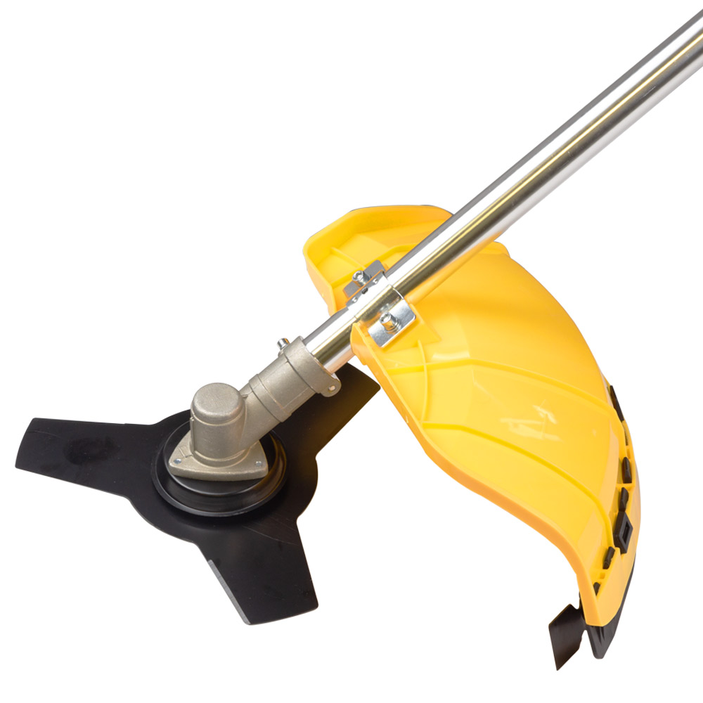 Тример Sigma бензиновий 3.6 кВт 52 см³ жорсткий посилений вал 28 мм U-ручка (котушка, 2 ножі, ремінь) (з 2х частин)