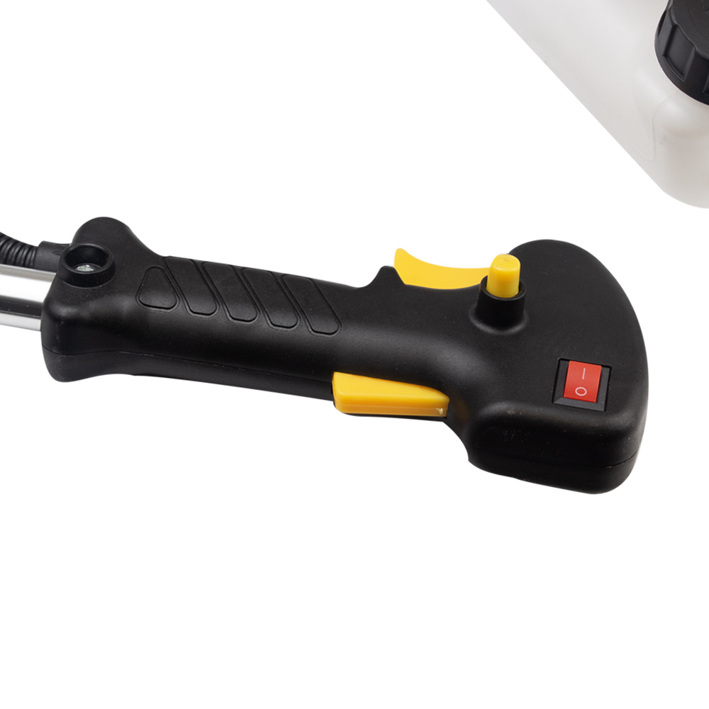 Тример Sigma бензиновий 3.6 кВт 52 см³ жорсткий посилений вал 28 мм U-ручка (котушка, 2 ножі, ремінь) (з 2х частин)