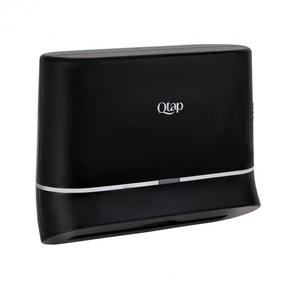 Тримач для паперових рушників Qtap Pohodli 300 мм Black (Pobut) (QTDR600BP)