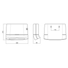 Тримач для паперових рушників Qtap Pohodli 300 мм White (Držák) (QTDR600WP)