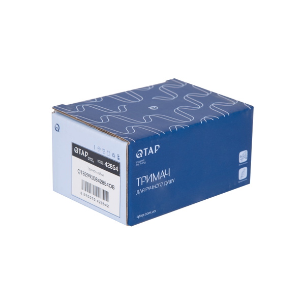 Тримач для ручного душу Qtap Spojeni округлий Black Matt (QT829910842854OB)