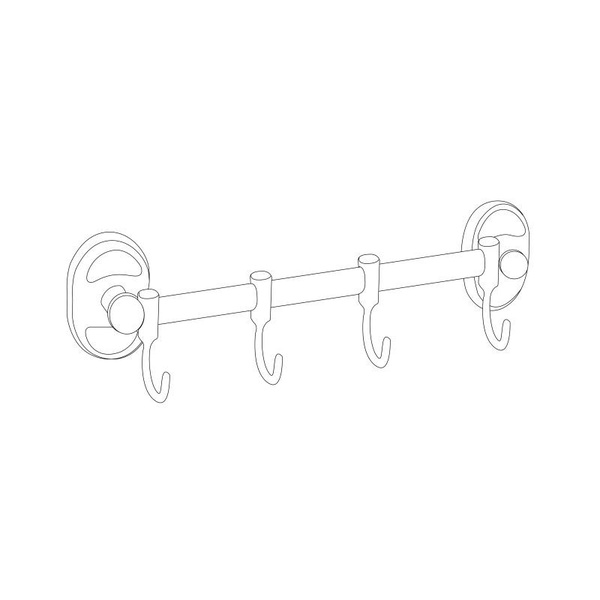 Тримач Lidz Oreo 0804 4 гачка Chrome (LDORE0804CRM22175)