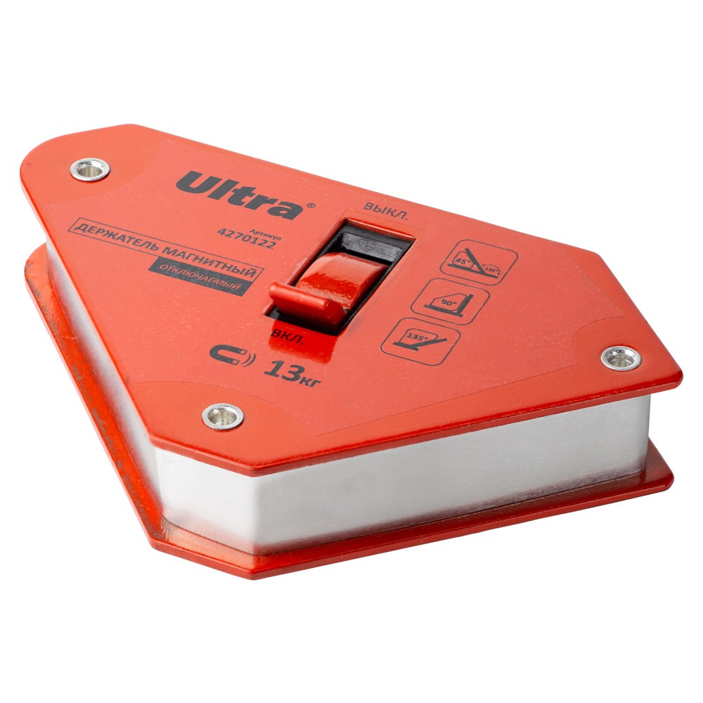 Тримач магнітний Ultra вимикний 13 кг 95 х 80 х 98 мм (45,90,135°)