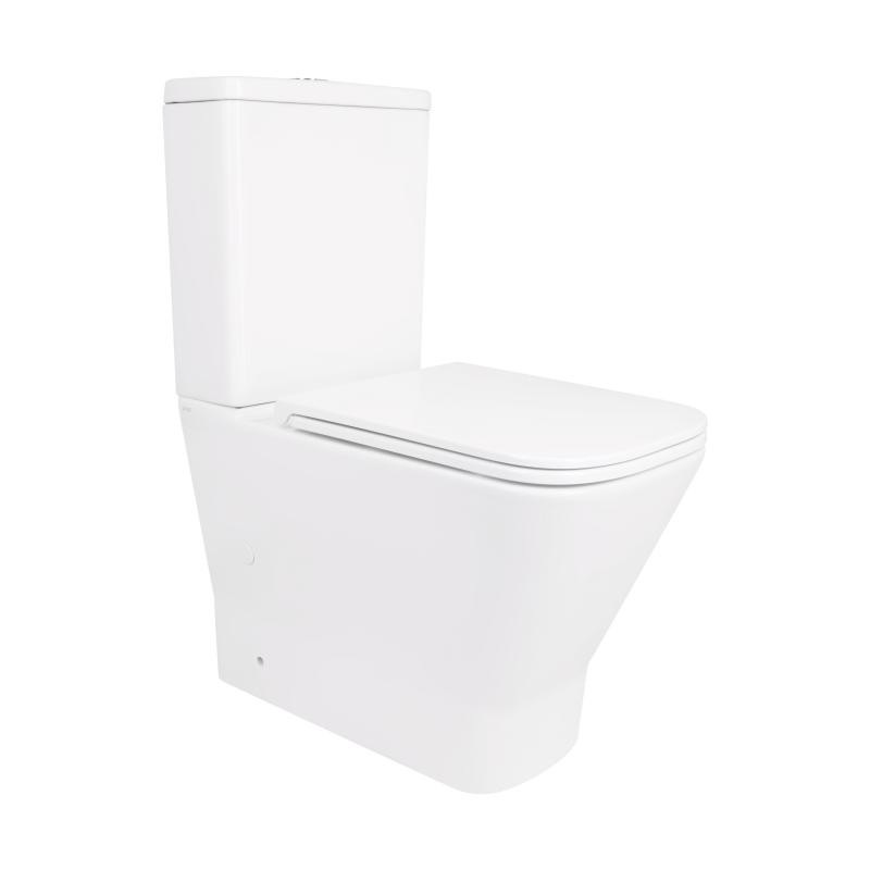 Унітаз-компакт Qtap Cardinal Ultra Quiet безобідковий із сидінням Soft-close (QT04222168AUQ3W)