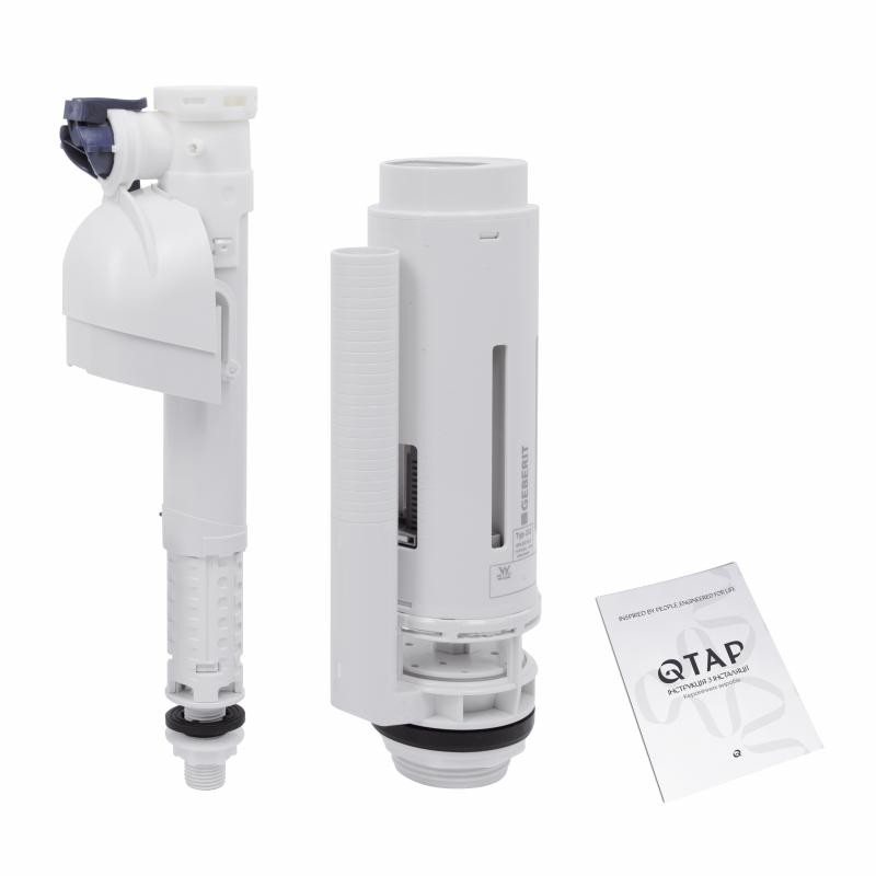 Унітаз-компакт Qtap Crow безобідковий із сидінням Soft-close (QT05222170W)
