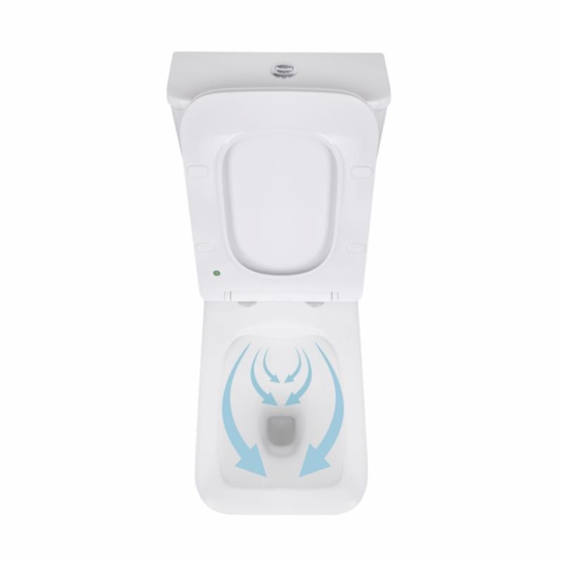 Унітаз-компакт Qtap Kalao безободковий із сидінням Soft-close (QT08221213AW)