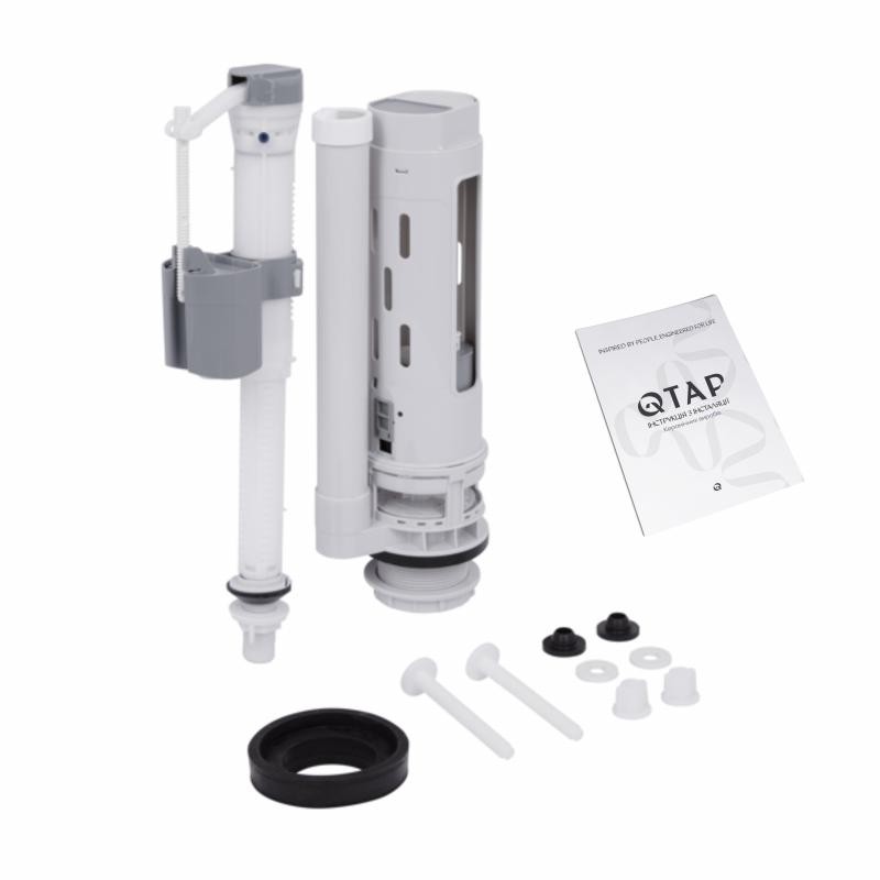 Унітаз-компакт Qtap Nando безободковий із сидінням Soft-close (QT12221222AW)