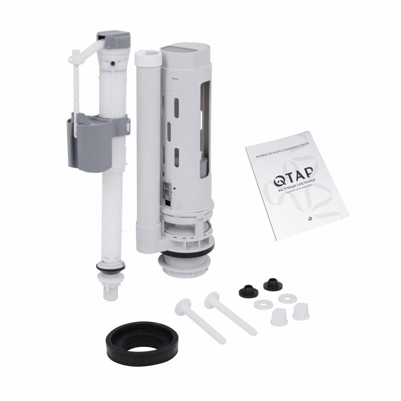 Унітаз-компакт Qtap Presto безободковий із сидінням Soft-close (QT24221217AW)