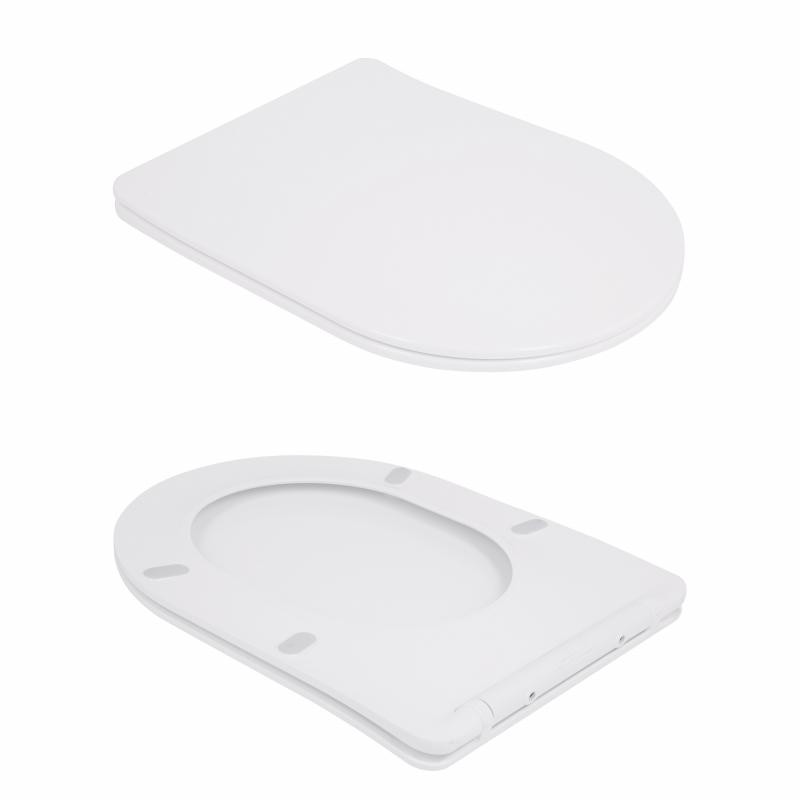 Унітаз-компакт Qtap Robin Ultra Quiet безобідковий із сидінням Soft-close (QT13226089AW)