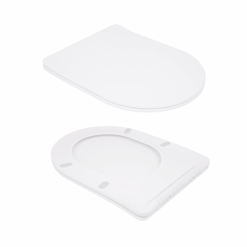 Унітаз-компакт Qtap Scorpio безободковий Ultra Quiet з сидінням Soft-close (QT14226088AW)