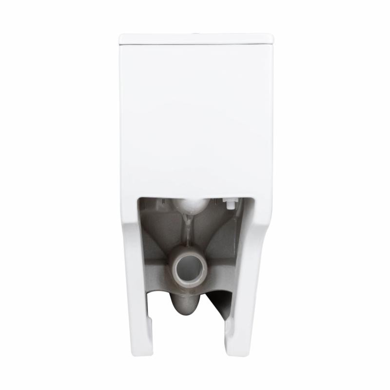 Унітаз-моноблок підлоговий Qtap Kolibri Ultra Quiet безобідковий з сидінням Soft-close WHITE (QT10226380W)