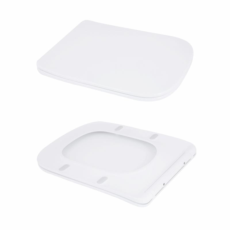 Унітаз-моноблок підлоговий Qtap Kolibri Ultra Quiet безобідковий з сидінням Soft-close WHITE (QT10226380W)