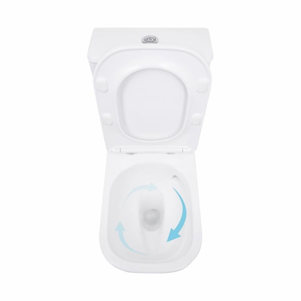 Унитаз напольный Qtap Aquarius Ultra Quiet 620 x 355 x 790 мм с сиденьем Soft-close, White (QTAQAW27W49262)