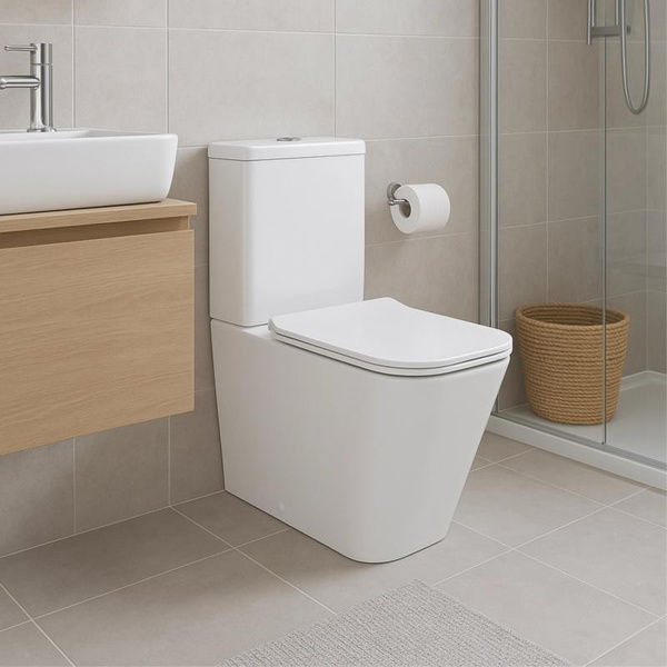 Унітаз підлоговий безободковий із сидінням Qtap Crow Eco Soft-close (QTCRO27W48750)