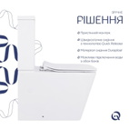 Унітаз підлоговий безободковий із сидінням Qtap Crow Eco Soft-close (QTCRO27W48750)