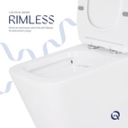 Унітаз підлоговий безободковий із сидінням Qtap Crow Eco Soft-close (QTCRO27W48750)