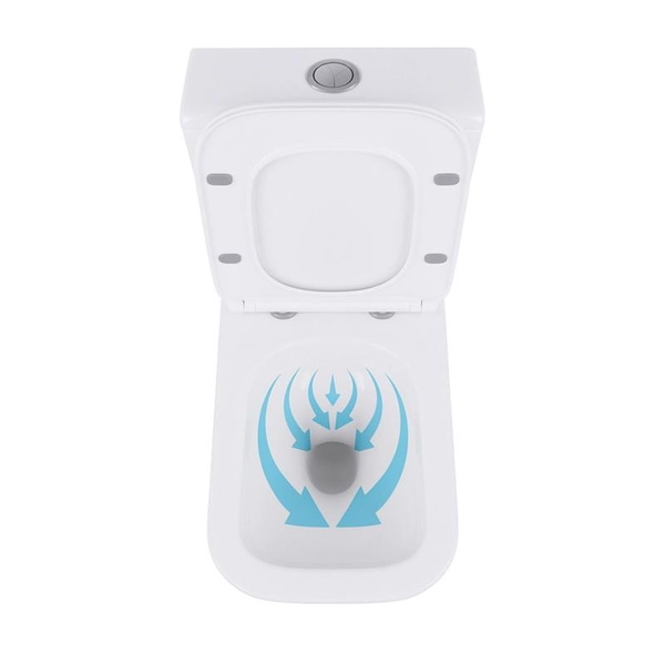 Унітаз підлоговий безободковий із сидінням Qtap Crow Eco Soft-close (QTCRO27W48750)