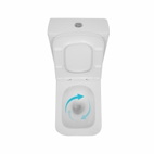 Унитаз напольный Qtap Crow Eco Ultra Quiet безободковый с сиденьем Soft-close (QTCRO27W51030)