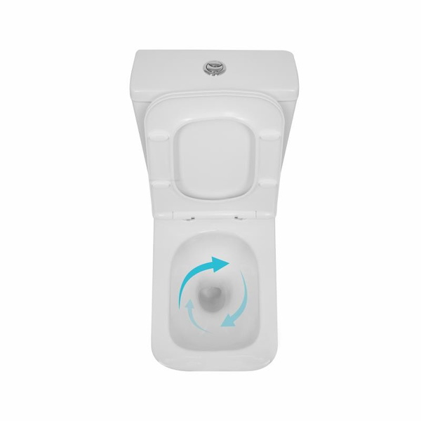 Унитаз напольный Qtap Crow Eco Ultra Quiet безободковый с сиденьем Soft-close (QTCRO27W51030)