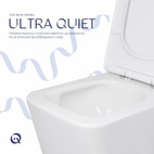 Унітаз підлоговий Qtap Crow Ultra Quiet безобідковий з сидінням Soft-close (QTCRO27W51028)