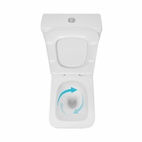 Унітаз підлоговий Qtap Crow Ultra Quiet безобідковий з сидінням Soft-close (QTCRO27W51028)