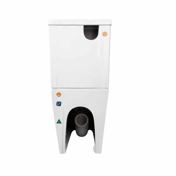 Унітаз підлоговий Qtap Crow Ultra Quiet безобідковий з сидінням Soft-close (QTCRO27W51028)