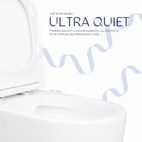 Унитаз напольный Qtap Evia Ultra Quiet 630 x 350 x 795 мм, с сиденьем Soft-close, White (QTEVI27W49258)