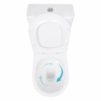 Унитаз напольный Qtap Evia Ultra Quiet 630 x 350 x 795 мм, с сиденьем Soft-close, White (QTEVI27W49258)