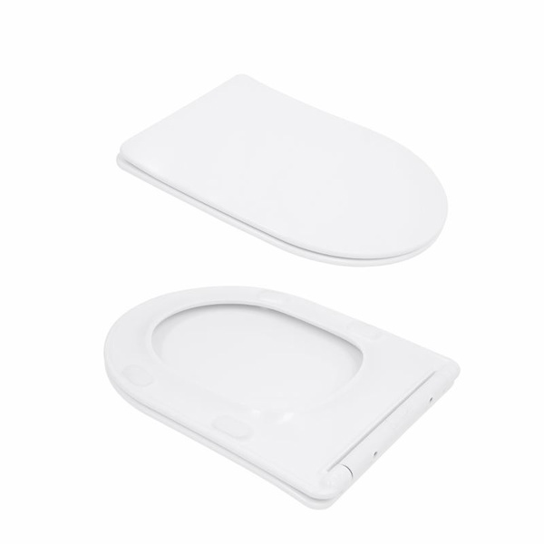 Унитаз напольный Qtap Evia Ultra Quiet 630 x 350 x 795 мм, с сиденьем Soft-close, White (QTEVI27W49258)
