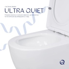 Унітаз підлоговий із сидінням Qtap Jay Eco Ultra Quiet Soft-close 640 x 360 x 835 мм White (QTJAY27W48749)