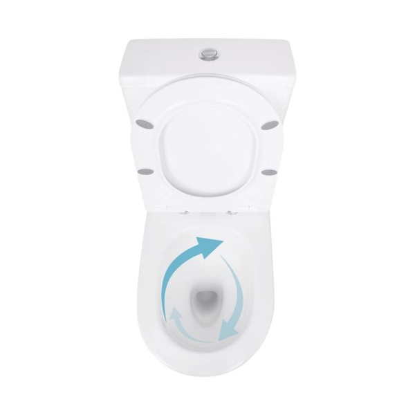 Унітаз підлоговий із сидінням Qtap Jay Eco Ultra Quiet Soft-close 640 x 360 x 835 мм White (QTJAY27W48749)