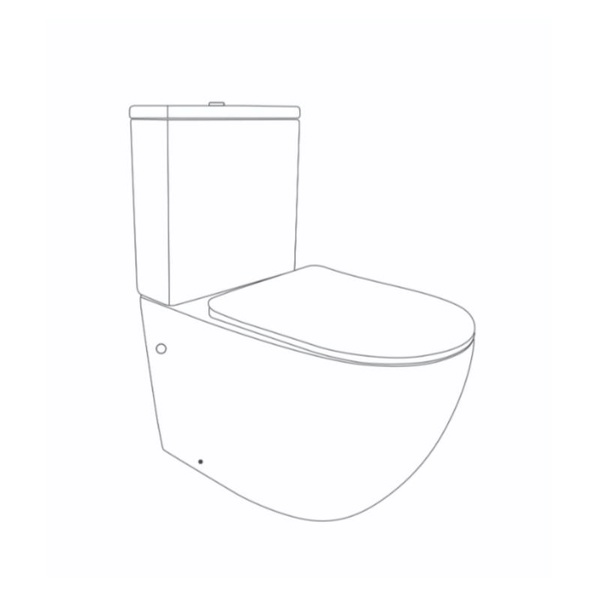 Унітаз підлоговий Qtap Jay Ultra Quiet із сидінням Soft-close 640 x 360 x 835 мм White (QT07222175TW)
