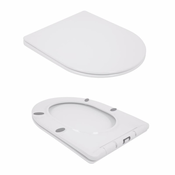 Унітаз підлоговий Qtap Jay Ultra Quiet із сидінням Soft-close 640 x 360 x 835 мм White (QT07222175TW)