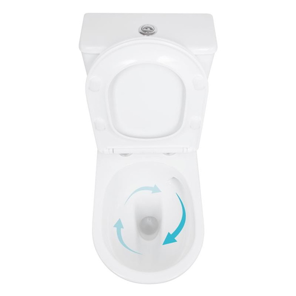 Унітаз підлоговий Qtap Leo Ultra Quiet 620 x 355 x 790 мм із сидінням Soft-close, White (QTLEO27W49261)