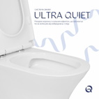 Унітаз підлоговий Qtap Presto безобідковий з сидінням Soft-close (QTPRE27W51022)