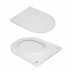 Унітаз підлоговий Qtap Presto безобідковий з сидінням Soft-close (QTPRE27W51022)