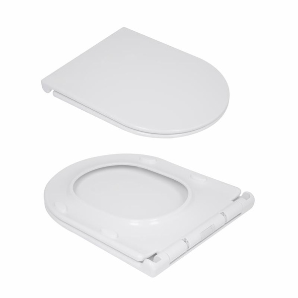 Унітаз підлоговий Qtap Presto безобідковий з сидінням Soft-close (QTPRE27W51022)