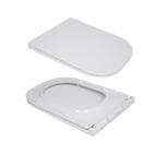 Унитаз напольный Qtap Presto Quadro безободковый с сиденьем Soft-close (QTPRE27W51021)