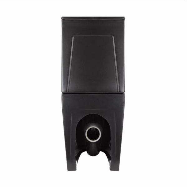 Унітаз підлоговий Qtap Robin Ultra Quiet безободковий із сидінням Soft-Close MATT BLACK (QT13226083AMB)