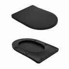 Унітаз підлоговий Qtap Robin Ultra Quiet безободковий із сидінням Soft-Close MATT BLACK (QT13226083AMB)