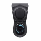 Унітаз підлоговий Qtap Scorpio Ultra Quiet безободковий із сидінням Soft-Close MATT BLACK (QT14226088AMB)