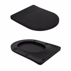 Унітаз підлоговий Qtap Scorpio Ultra Quiet безободковий із сидінням Soft-Close MATT BLACK (QT14226088AMB)